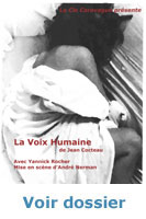 La voix humaine de Jean Cocteau, l'affiche
